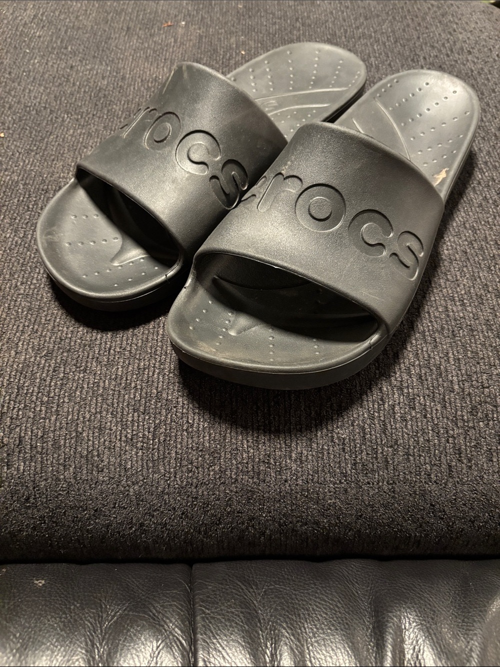 CROCS Men's Black Slide Sandals